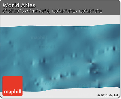 Satellite 3D Map of the Area around 6° 7' 16" S, 129° 16' 30" E