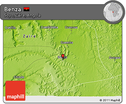 Physical 3D Map of Benza