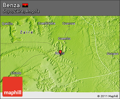 Physical 3D Map of Benza