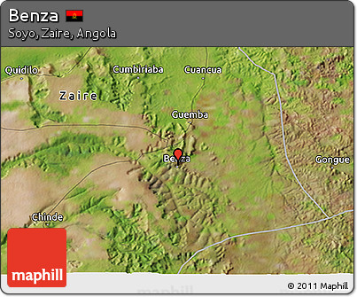 Satellite 3D Map of Benza
