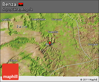 Satellite 3D Map of Benza