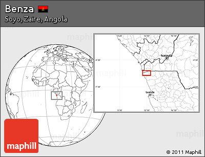 Blank Location Map of Benza