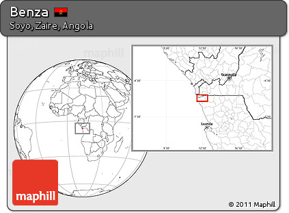 Blank Location Map of Benza