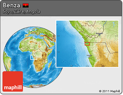 Physical Location Map of Benza