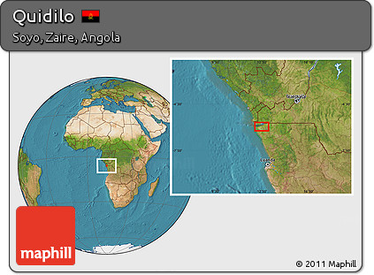 Satellite Location Map of Quidilo
