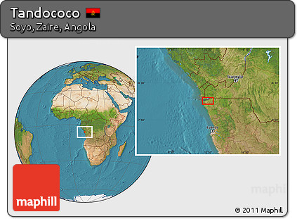 Satellite Location Map of Tandococo