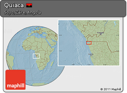 Savanna Style Location Map of Quiaca, hill shading