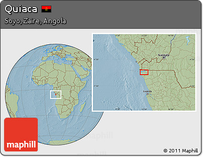 Savanna Style Location Map of Quiaca, hill shading
