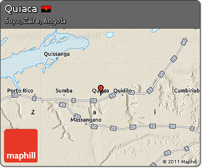 Shaded Relief Map of Quiaca