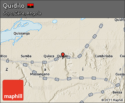 Shaded Relief Map of Quidilo