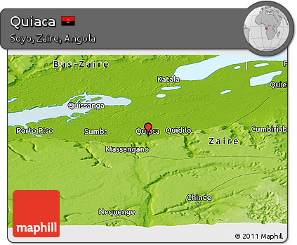 Physical Panoramic Map of Quiaca
