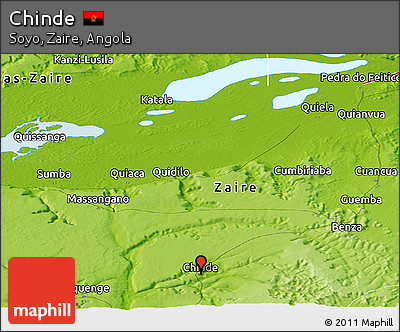 Physical Panoramic Map of Chinde