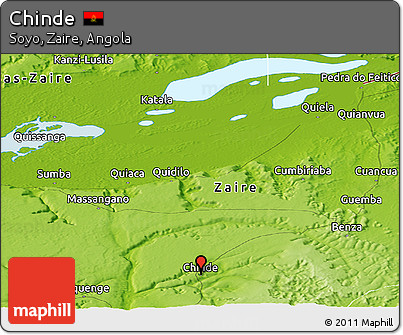 Physical Panoramic Map of Chinde