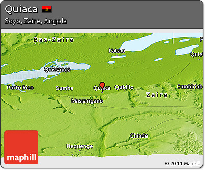 Physical Panoramic Map of Quiaca
