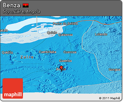 Political Panoramic Map of Benza