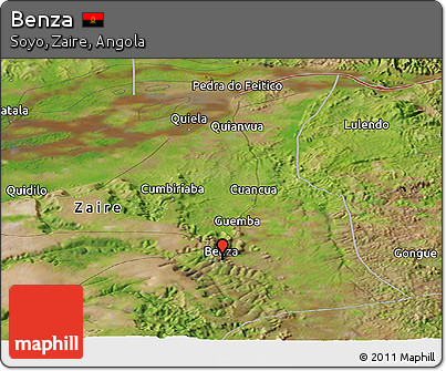 Satellite Panoramic Map of Benza