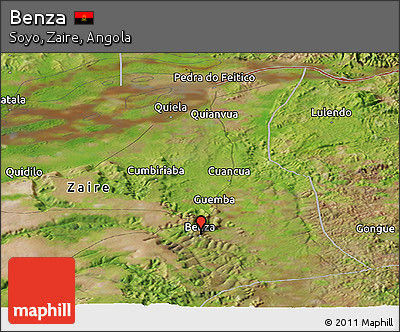 Satellite Panoramic Map of Benza