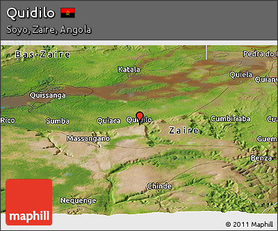Satellite Panoramic Map of Quidilo