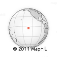 Outline Map of the Area around 6° 7' 16" S, 132° 31' 30" W, rectangular outline