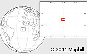 Blank Location Map of the area around 6° 7' 16" S, 13° 31' 30" W