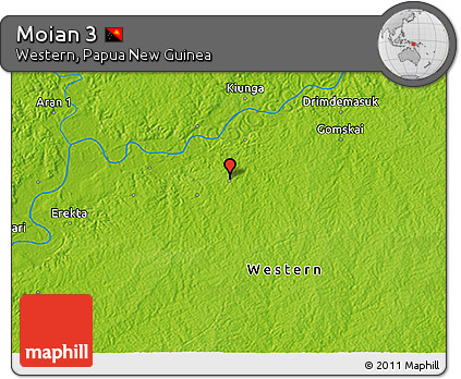 Physical 3D Map of Moian 3