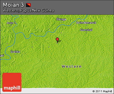 Physical 3D Map of Moian 3