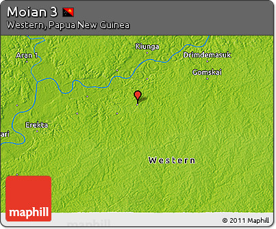 Physical 3D Map of Moian 3