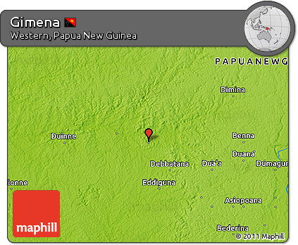 Physical 3D Map of Gimena