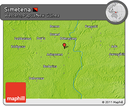 Physical 3D Map of Simetena
