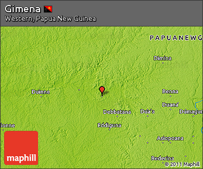 Physical 3D Map of Gimena