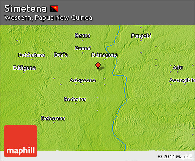 Physical 3D Map of Simetena