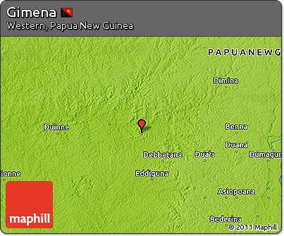 Physical 3D Map of Gimena