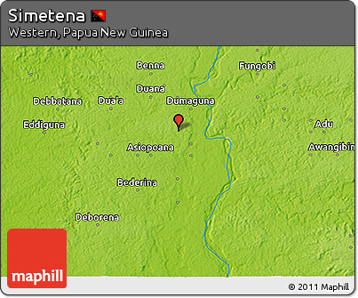 Physical 3D Map of Simetena