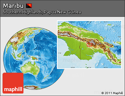 Physical Location Map of Maribu