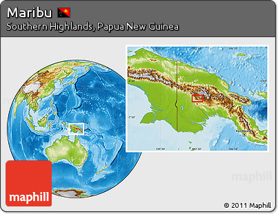 Physical Location Map of Maribu