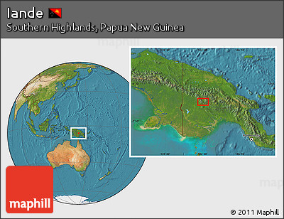 Satellite Location Map of Iande