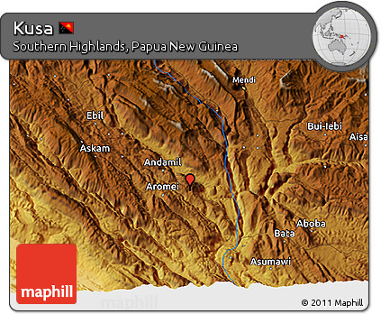 Physical 3D Map of Kusa
