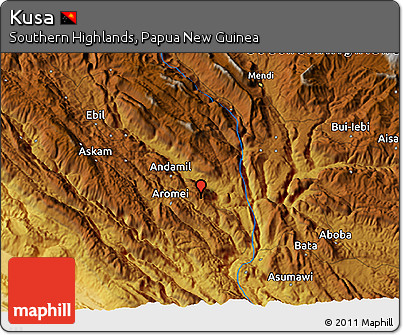 Physical 3D Map of Kusa