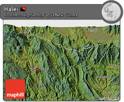 Satellite 3D Map of Halei