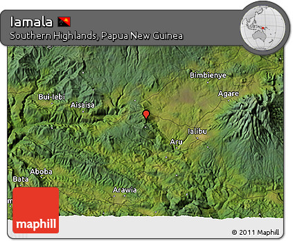 Satellite 3D Map of Iamala