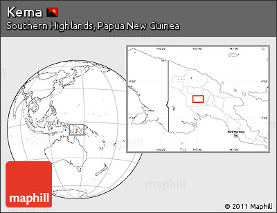 Blank Location Map of Kema