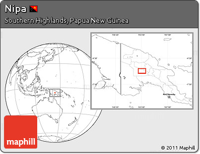 Blank Location Map of Nipa
