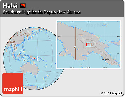 Gray Location Map of Halei