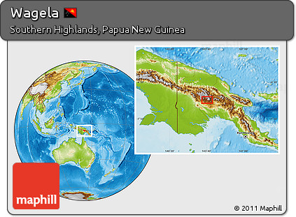 Physical Location Map of Wagela