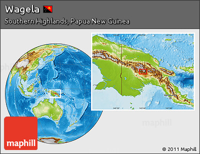Physical Location Map of Wagela