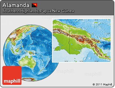 Physical Location Map of Alamanda