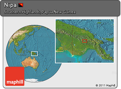 Satellite Location Map of Nipa