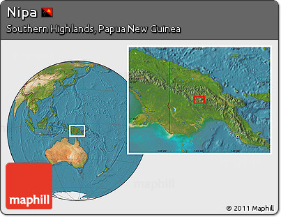 Satellite Location Map of Nipa