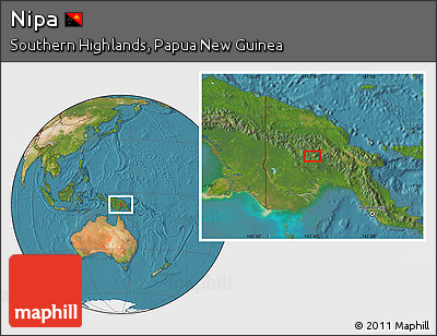 Satellite Location Map of Nipa