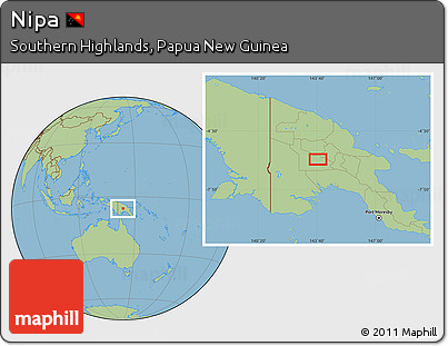 Savanna Style Location Map of Nipa